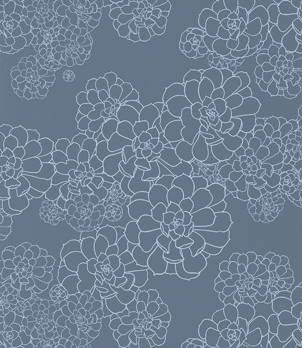 Обои Paint and Paper Library Tresco Aeonium Blue Blood 0393AEBLUEB